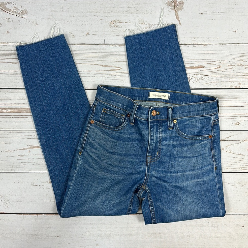 COPY - Madewell 9” High-rise Raw Hem Skinny Jeans, Sz 26